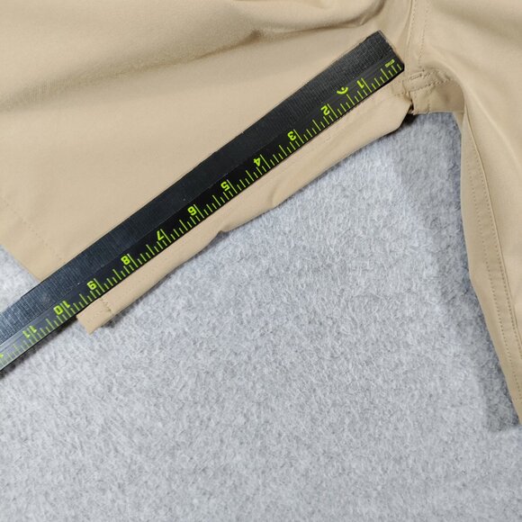 QuickSilver Amphibian Shorts Size 27 Beige Tan 10in Inseam Stretch Beach Board - Picture 10 of 13